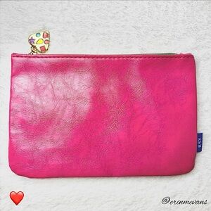 Ipsy Cosmetic More Is More Bag Sep 2025 Pink Blue Gemstone Heart New